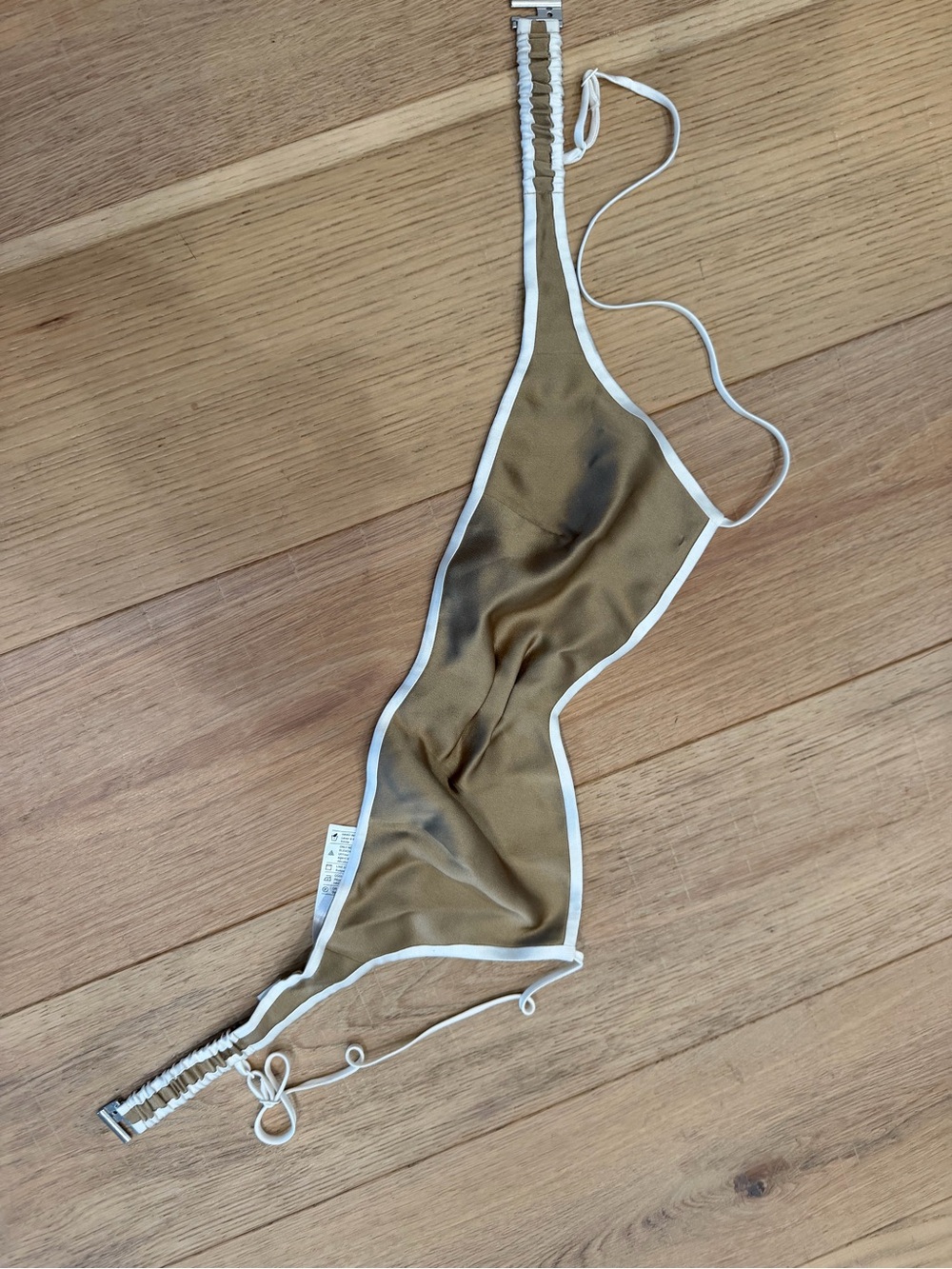 Vince Brown Bandeau with White Trim